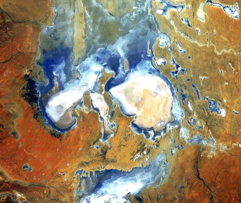 Lake Eyre jigsaw puzzle artwork