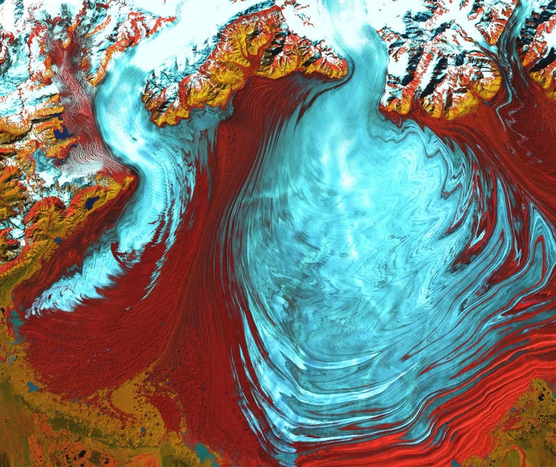 Malaspina Glacier jigsaw puzzle artwork