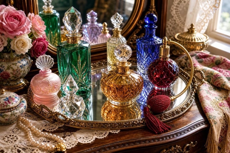 Vintage Perfume Vanity jigsaw puzzle artwork