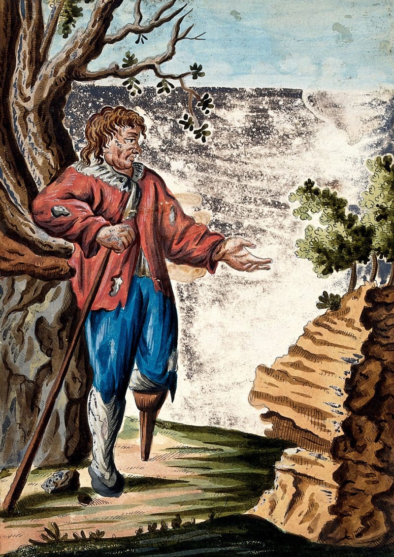 A Beggar with a Wooden Leg jigsaw puzzle artwork
